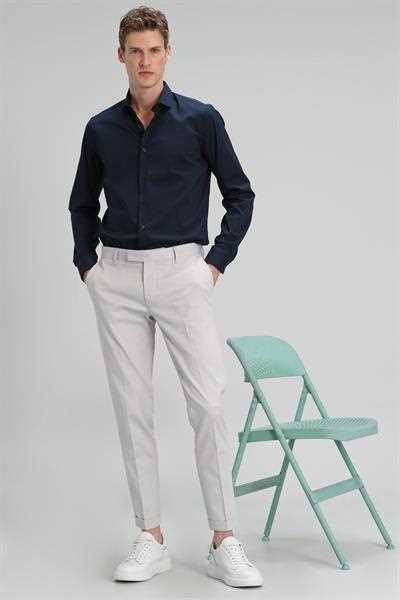 فروش پستی شلوار مردانه برند لوفیان رنگ نقره ای ty115615791
