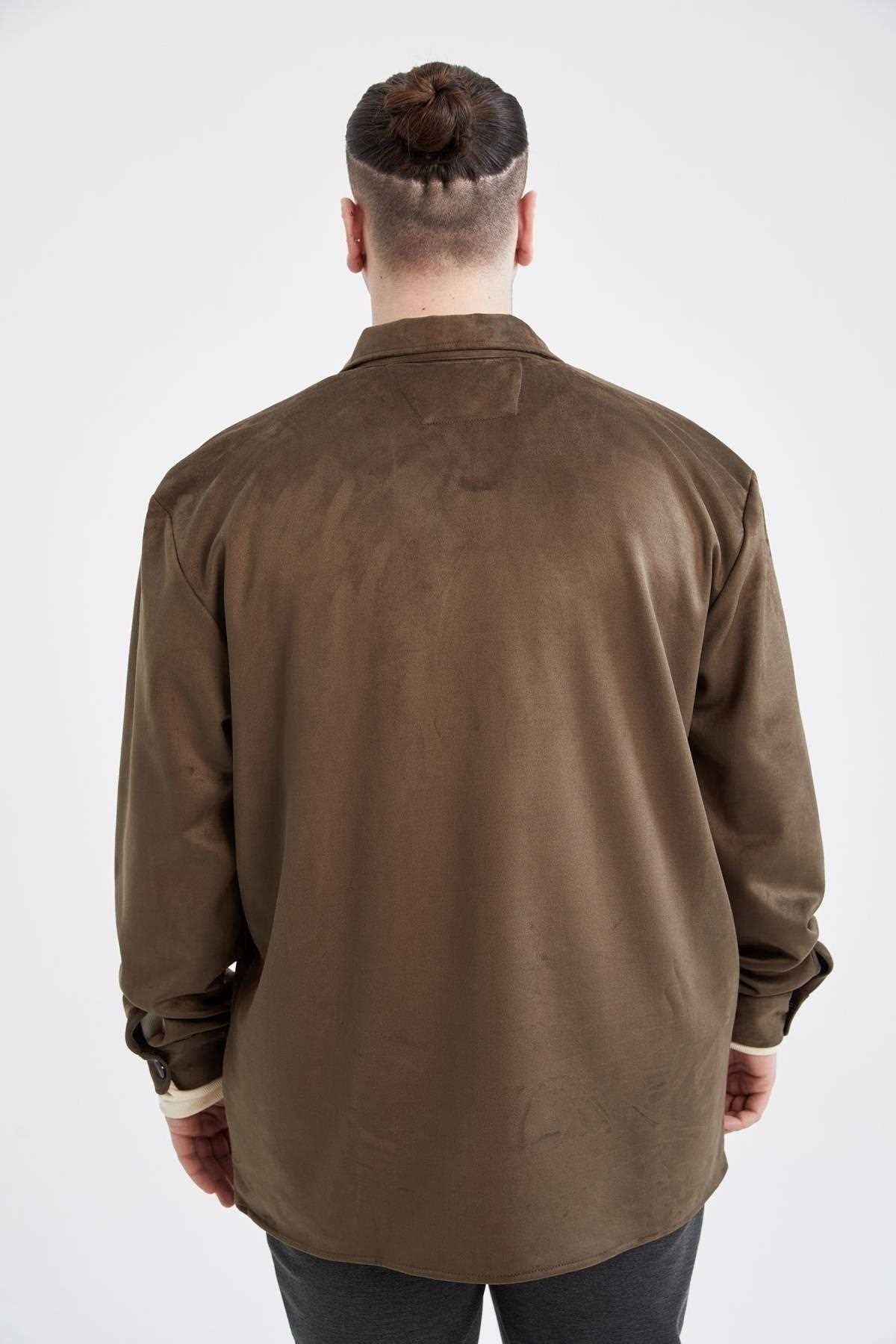 فروش پستی پیراهن مردانه زیبا دفاکتو ترکیه Haki-KH131 ty145763254