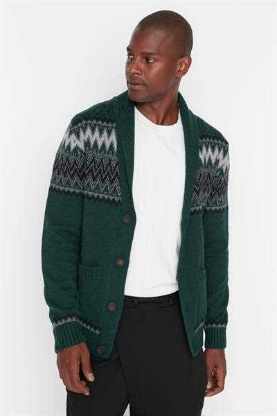 خرید ژاکت بافتنی مردانه ترک زیبا ترندیول مرد رنگ سبز کد ty247608262