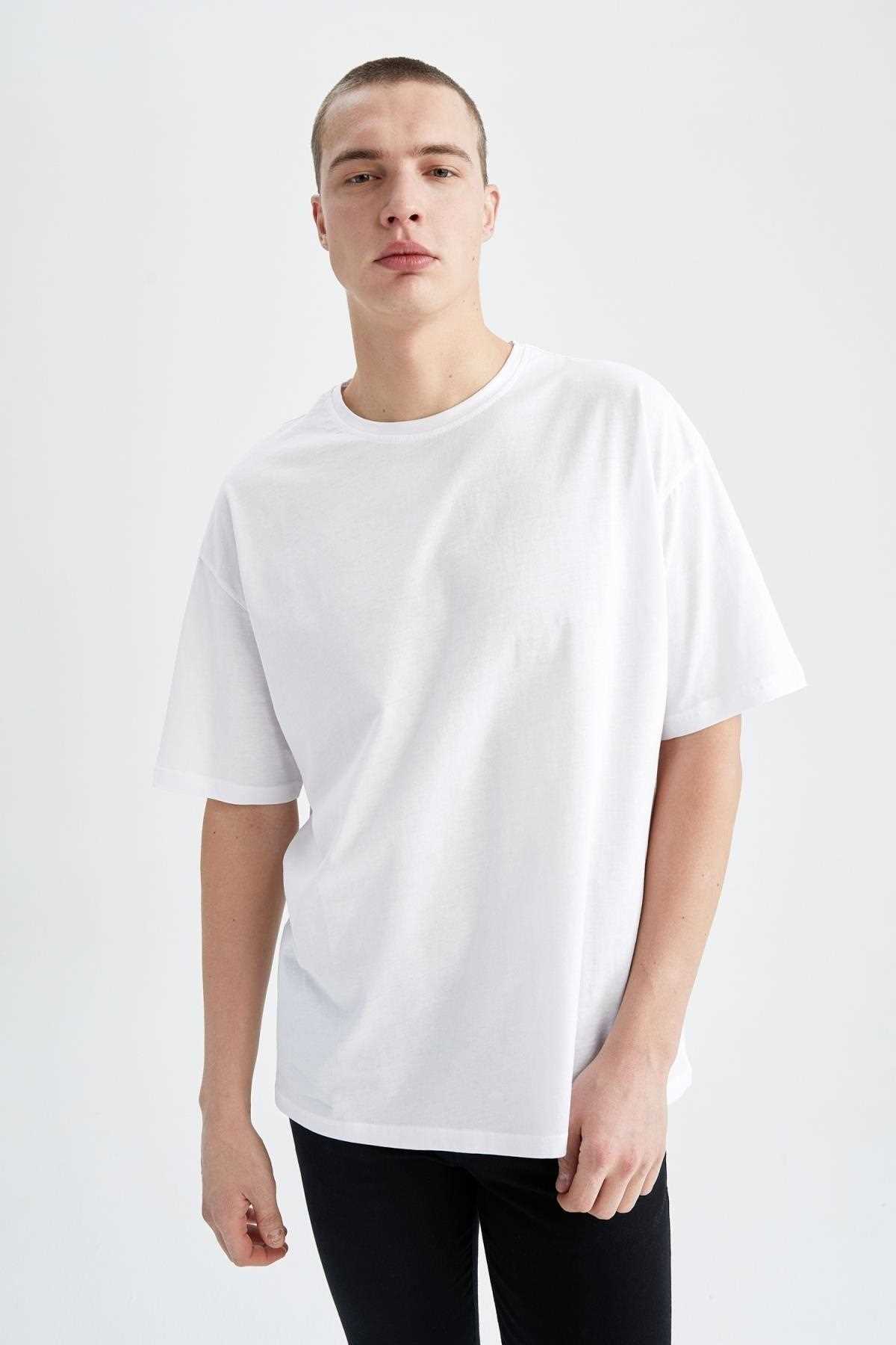 خرید تیشرت مردانه اصل برند دفاکتو ترک رنگ سفید ty266000708