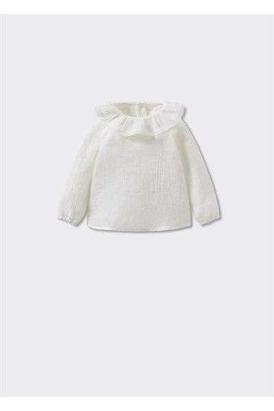 خرید انلاین بلوز نوزاد دخترانه طرح دار برند مانگو رنگ سفید ty328106757