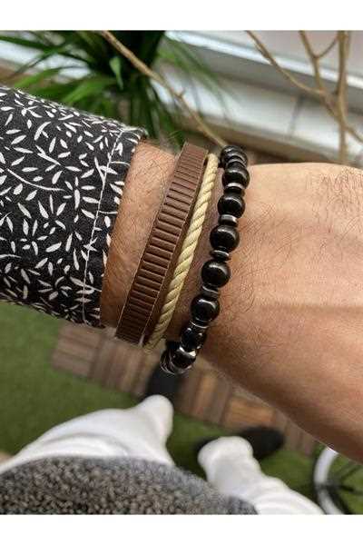 دستبند مردانه طرح جدید شیک Jenny Daphne کد ty166992457
