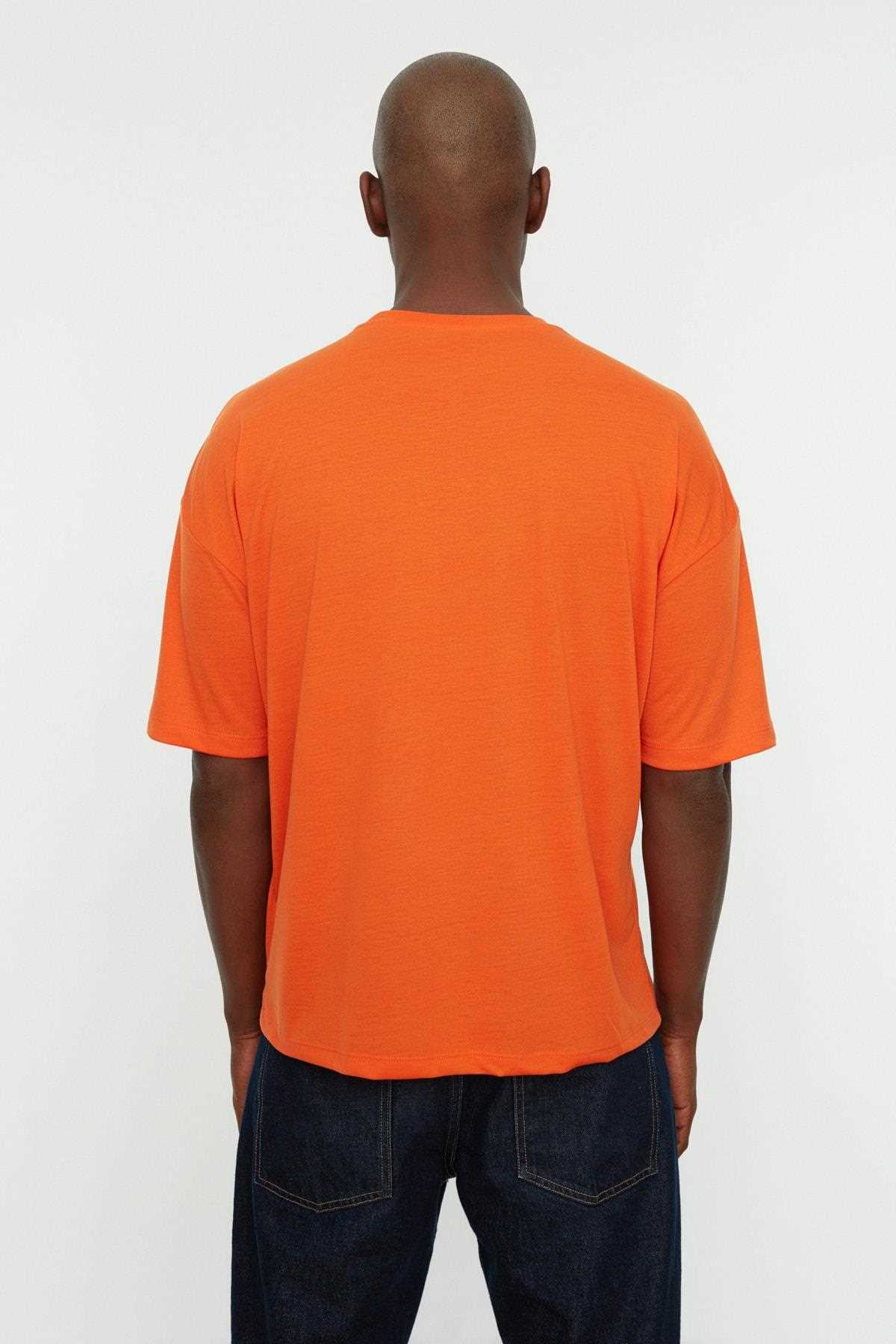 خرید تیشرت مردانه ترک مارک ترندیول مرد رنگ نارنجی ty177013673