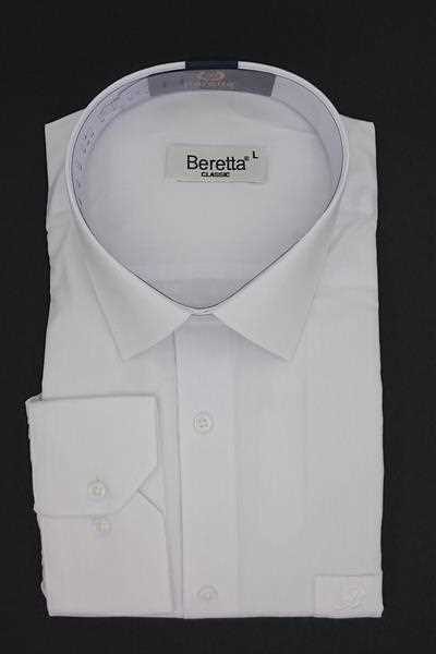 پیراهن رسمی مردانه ترک شیک Beretta رنگ سفید ty39545956