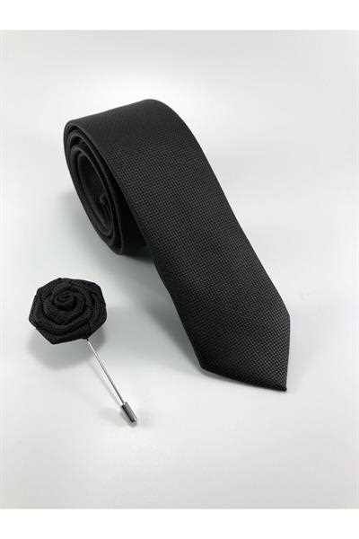 کراوات مردانه طرح جدید شیک PİERRONİ رنگ مشکی کد ty58668988