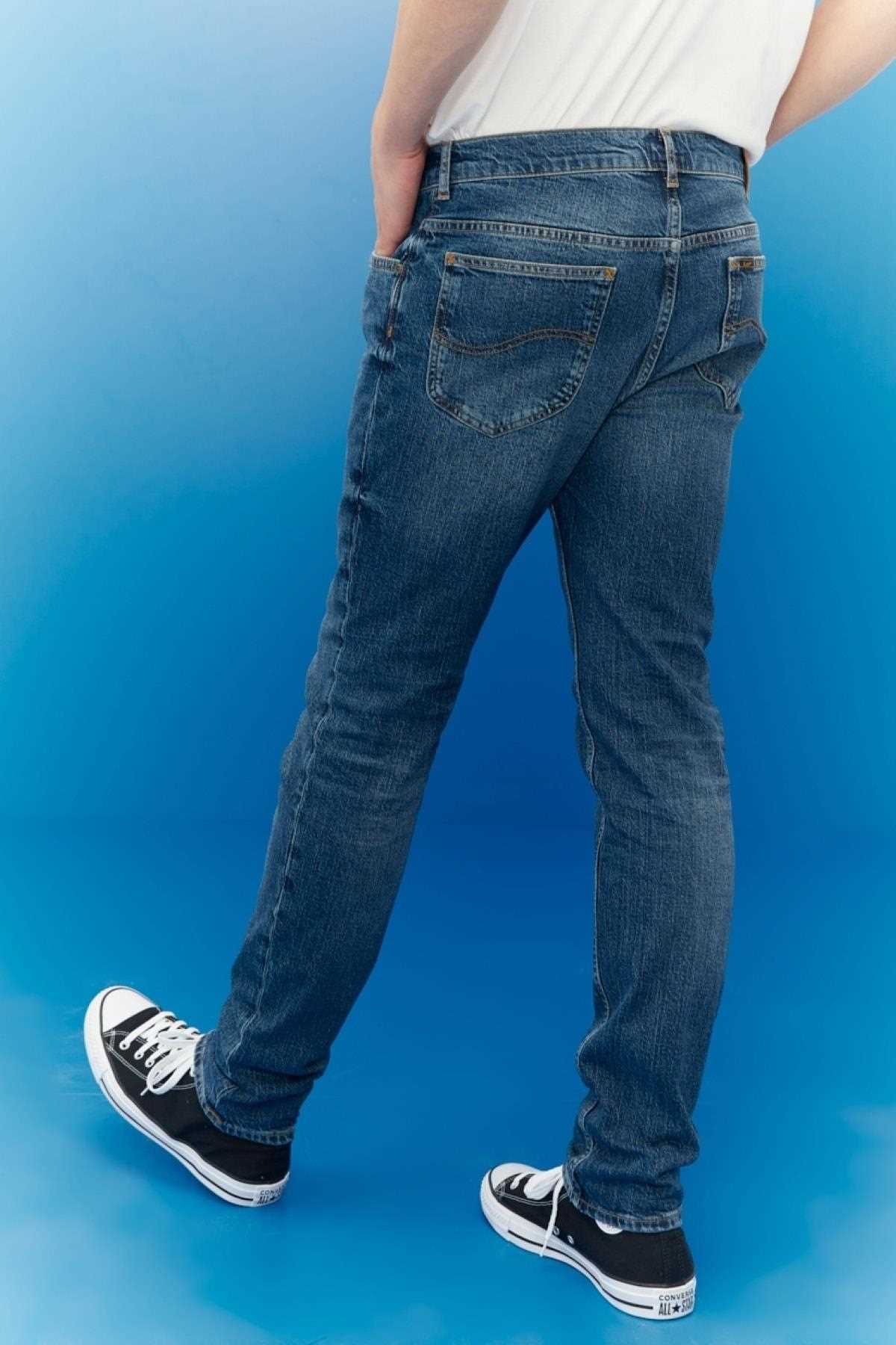 خرید شلوار جین مردانه زمستانی برند Lee Worn From Raw ty349602345