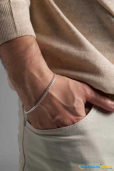 دستبند مردانه ترکیه شیک ALPHA SİLVER رنگ نقره کد ty102341964