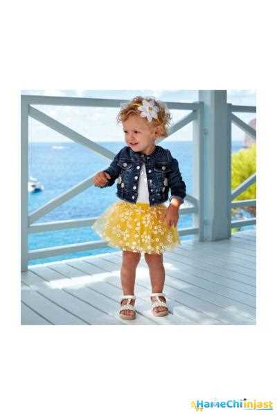 خرید اسان دامن نوزاد دخترانه زیبا برند MAYORAL رنگ زرد ty36804110