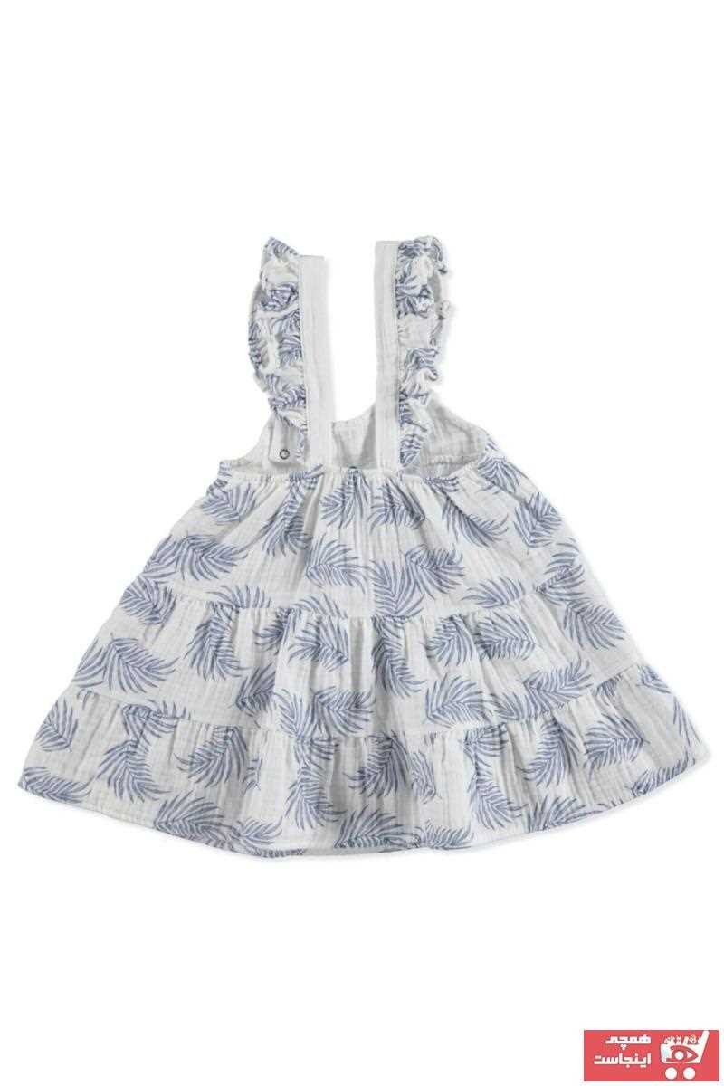 لباس مجلسی نوزاد دخترانه ارزان برند HelloBaby رنگ بژ کد ty94108951